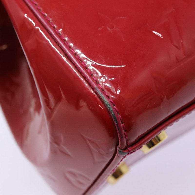 Louis Vuitton Vernis Blair MM Hand Bag 2way Rose Andian M91798  88390 - Image 9