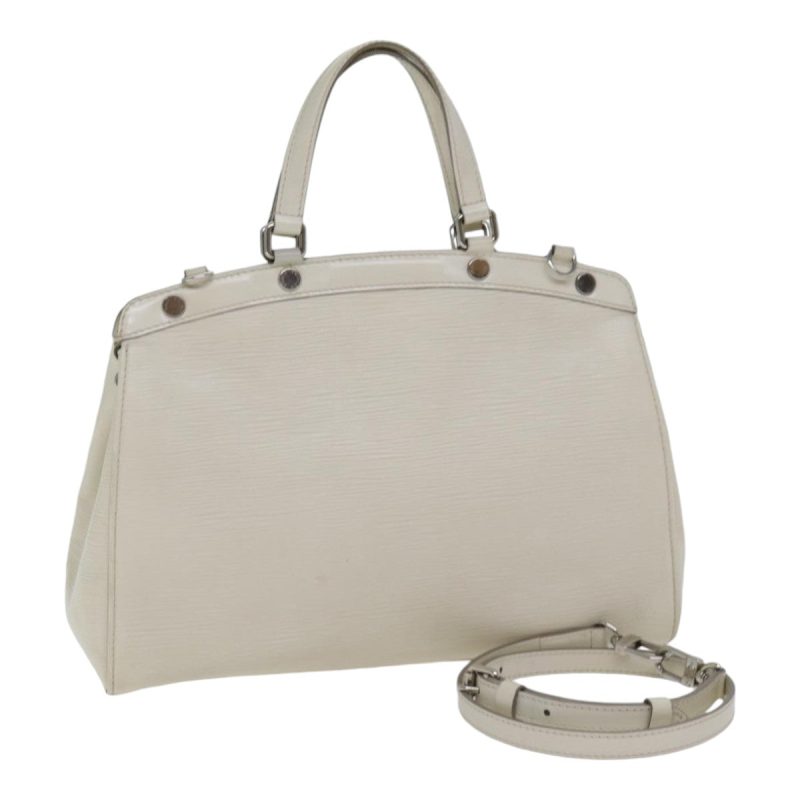 Louis Vuitton Epi Blair MM Hand Bag 2way White Yvoire M40330  88431
