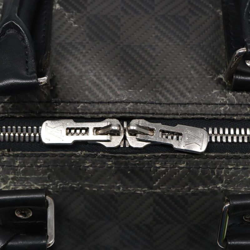 Louis Vuitton Damier Carbon Keepall 45 Boston Bag Black N41415  88545 - Image 10