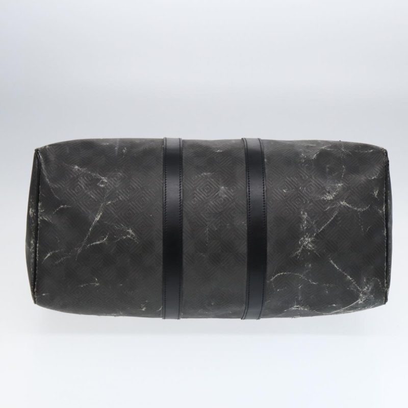 Louis Vuitton Damier Carbon Keepall 45 Boston Bag Black N41415  88545 - Image 5