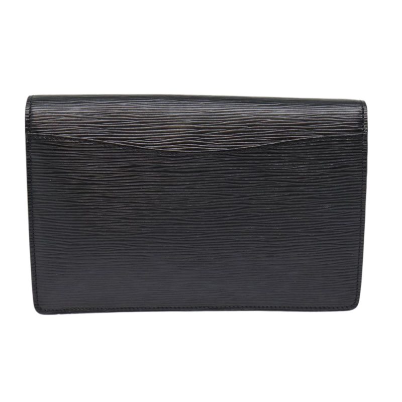 Louis Vuitton Epi Montaigne 23 Clutch Bag Black M52662  88630 - Image 2