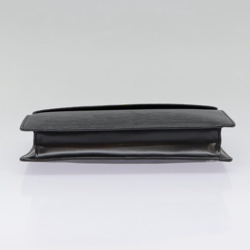 Louis Vuitton Epi Montaigne 23 Clutch Bag Black M52662  88630 - Image 6