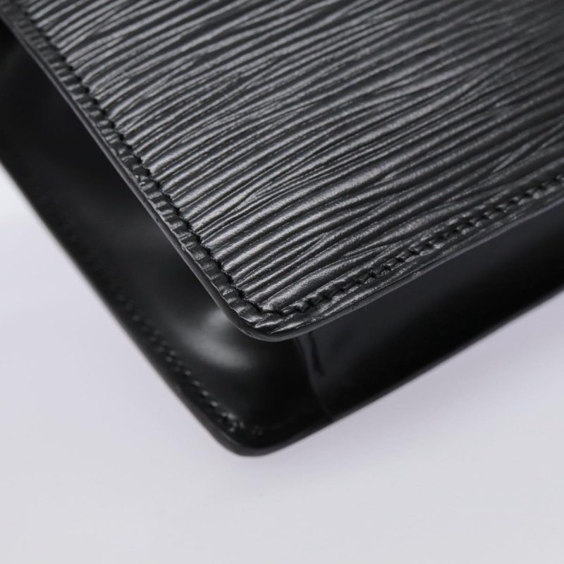 Louis Vuitton Epi Montaigne 23 Clutch Bag Black M52662  88630 - Image 7