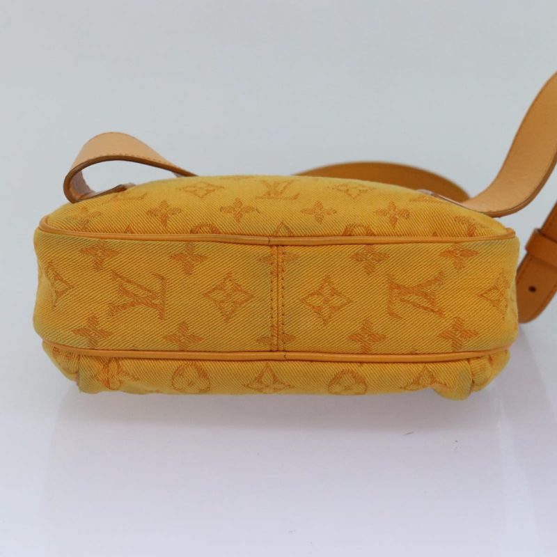 Louis Vuitton Monogram Denim Bum BagOutdoor Waist bag Yellow M44623 Auth 88743 - Image 5