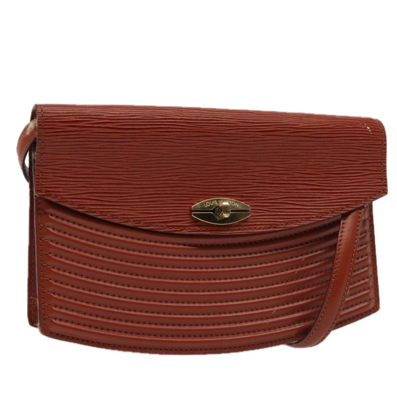 Louis Vuitton Epi Prebourg Shoulder Bag Brown M52563  88745
