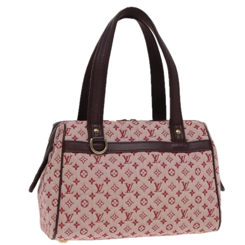 Louis Vuitton Monogram Mini Josephine PM Hand Bag Red M92216  88815