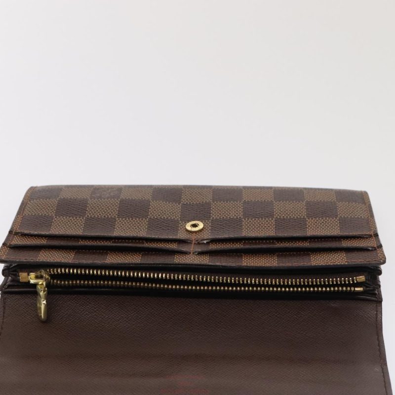 Louis Vuitton Damier Ebene Portefeuille Sarah Long Wallet N60491  88866 - Image 10