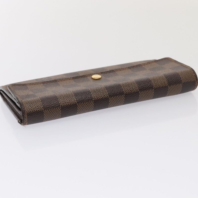 Louis Vuitton Damier Ebene Portefeuille Sarah Long Wallet N60491  88866 - Image 5