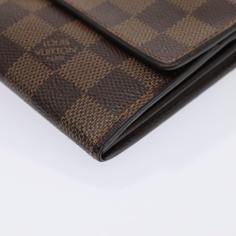 Louis Vuitton Damier Ebene Portefeuille Sarah Long Wallet N60491  88866 - Image 7