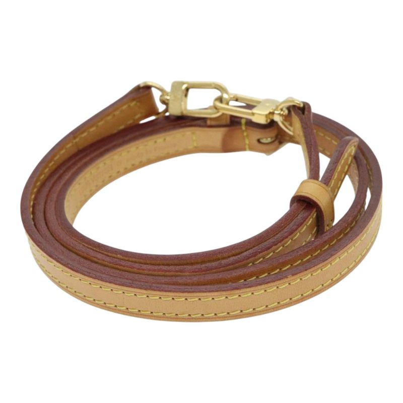 Louis Vuitton Adjustable Shoulder Strap Leather 37""-44.5"" Beige  88885 - Image 3