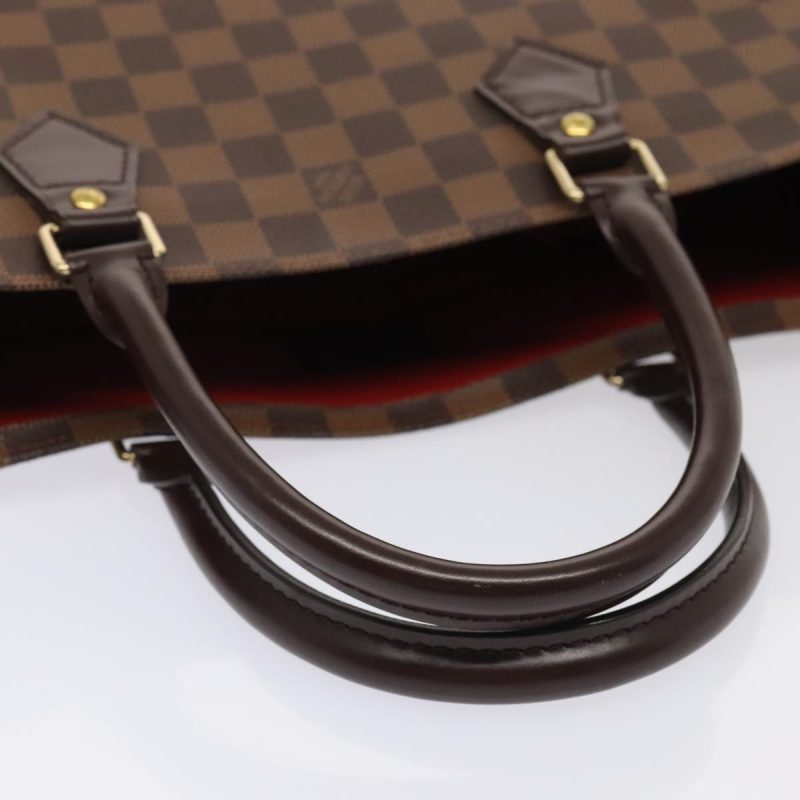 Louis Vuitton Damier Ebene Sac Plat Hand Bag N51140  88919A - Image 7