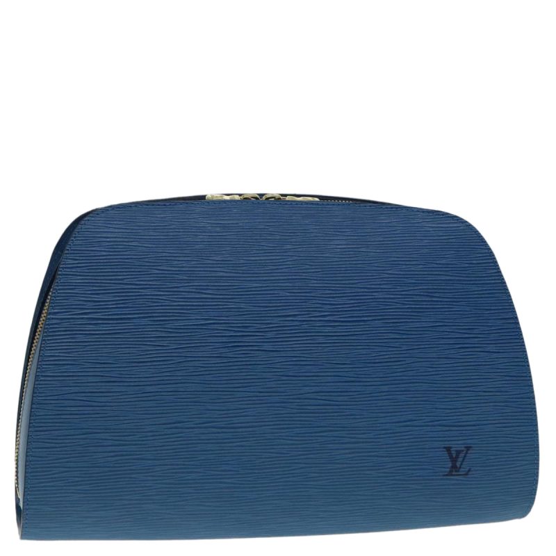 Louis Vuitton Epi Dauphine GM Pouch Blue M48435  88933