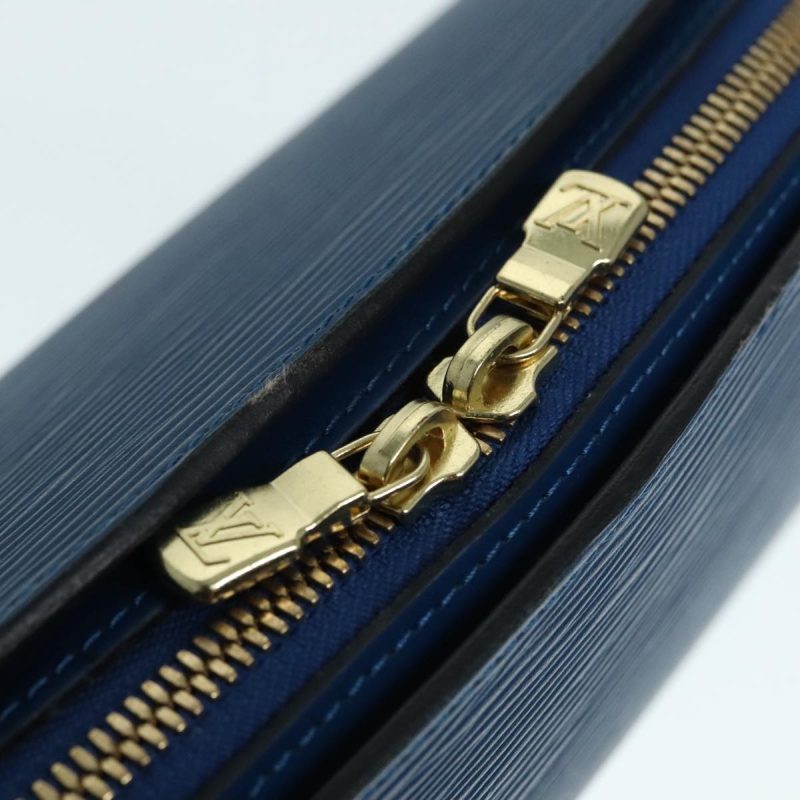 Louis Vuitton Epi Dauphine GM Pouch Blue M48435  88933 - Image 8