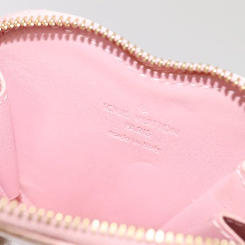 Louis Vuitton Vernis Porte Monnaie Coeur Coin Purse Pink M91431  88942 - Image 10