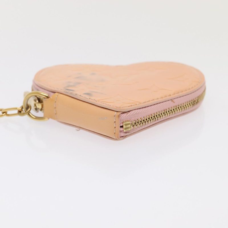 Louis Vuitton Vernis Porte Monnaie Coeur Coin Purse Pink M91431  88942 - Image 6