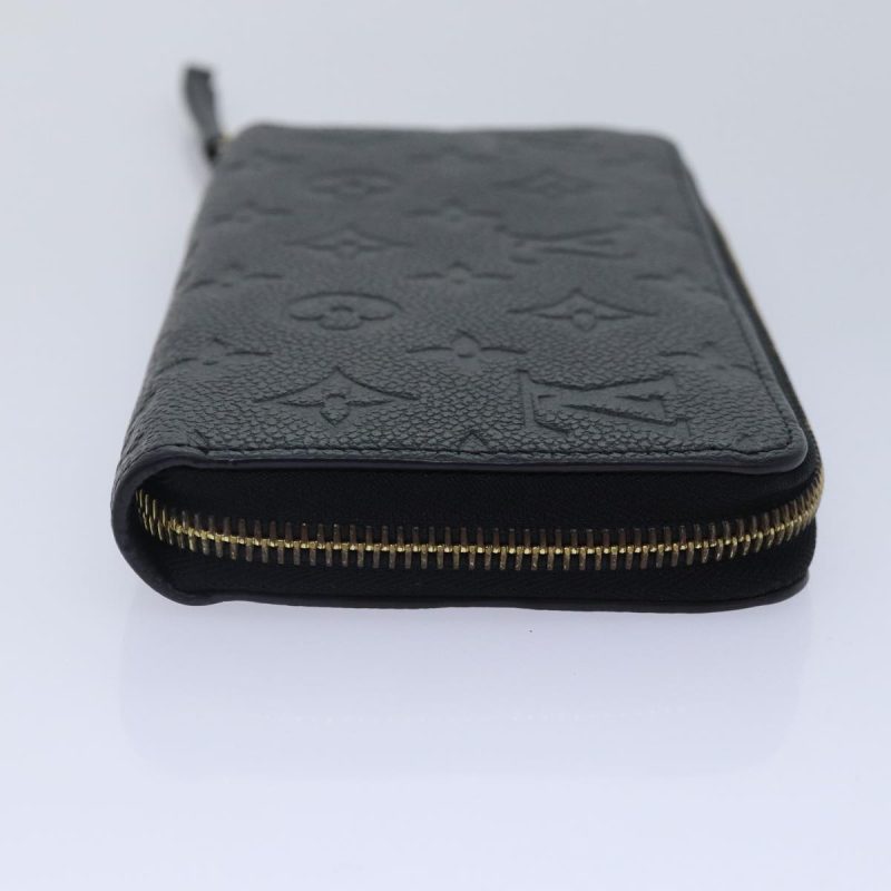 Louis Vuitton Monogram Empreinte Zippy Wallet Black M61864  89010A - Image 3