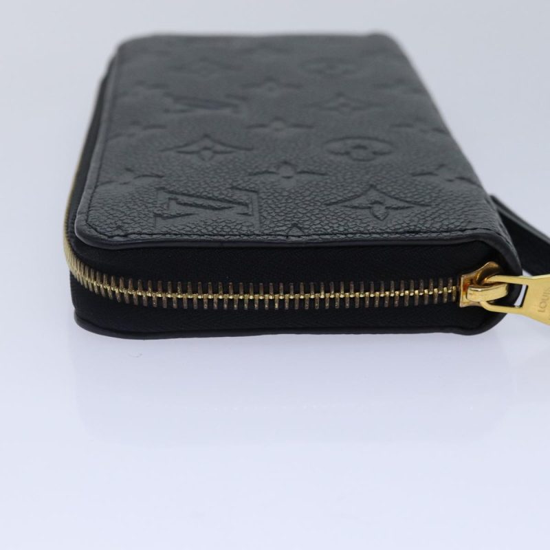 Louis Vuitton Monogram Empreinte Zippy Wallet Black M61864  89010A - Image 4