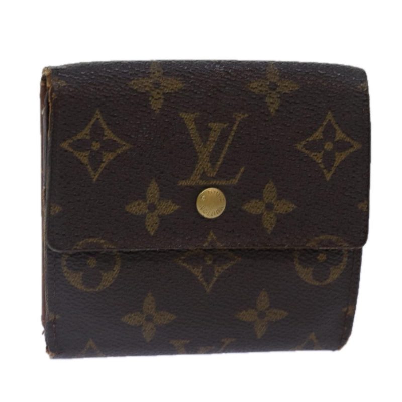 Louis Vuitton Monogram Portefeuille Elise Trifold Wallet M61654  89018