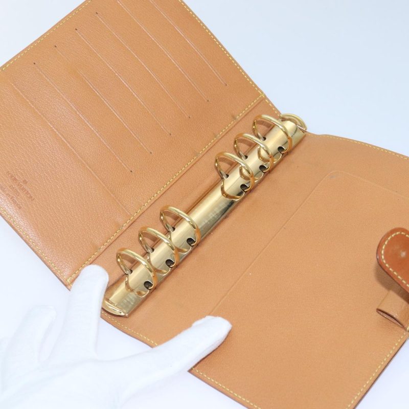 Louis Vuitton Nomad leather Agenda MM Day Planner Cover Beige R20473 Auth 89021 - Image 9