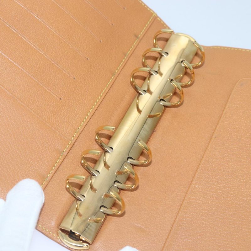 Louis Vuitton Nomad leather Agenda MM Day Planner Cover Beige R20473 Auth 89021 - Image 10