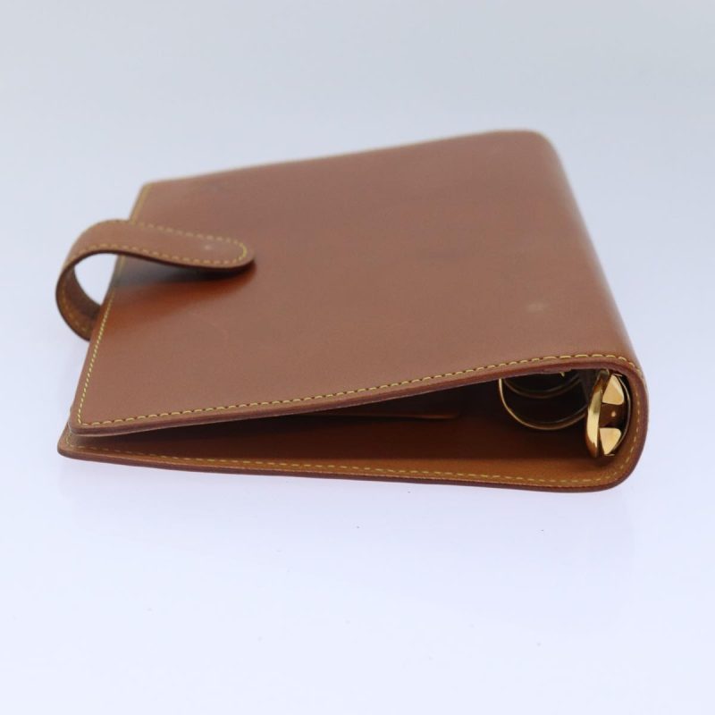 Louis Vuitton Nomad leather Agenda MM Day Planner Cover Beige R20473 Auth 89021 - Image 5
