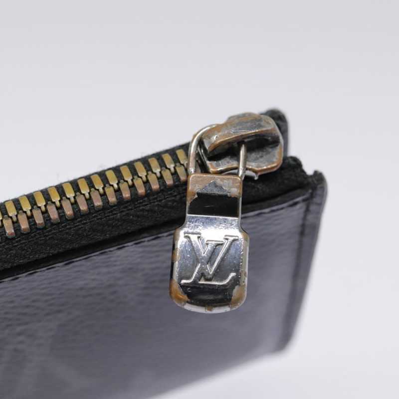 Louis Vuitton Monogram Eclipse Porte monnaie Jour Coin Purse M63536 Auth 89055 - Image 8