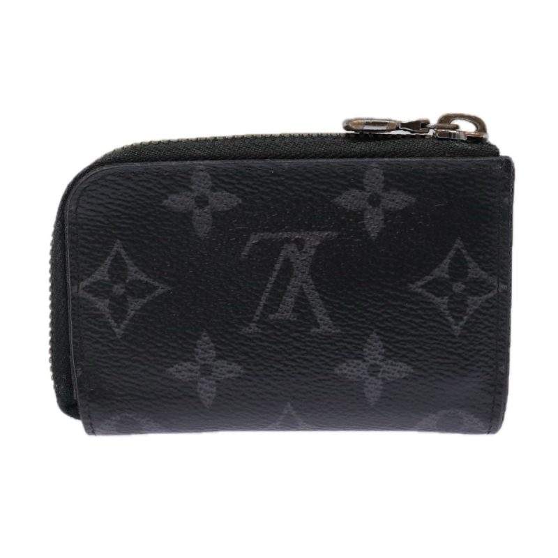 Louis Vuitton Monogram Eclipse Porte monnaie Jour Coin Purse M63536 Auth 89055 - Image 2