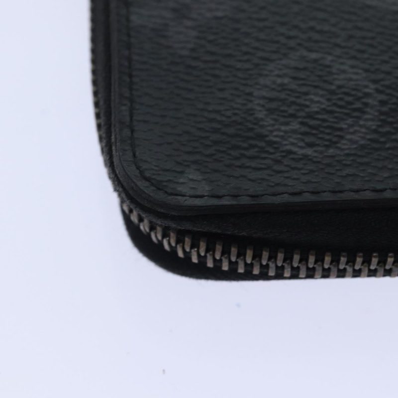 Louis Vuitton Monogram Eclipse Zippy Wallet Vertical Wallet M62295 Auth 89056 - Image 10