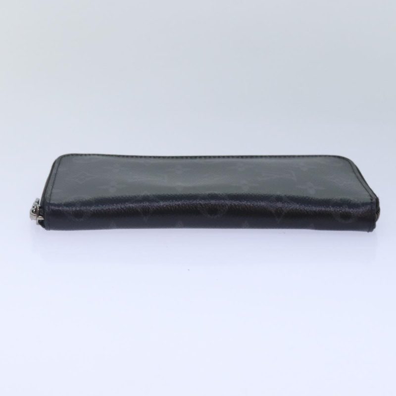 Louis Vuitton Monogram Eclipse Zippy Wallet Vertical Wallet M62295 Auth 89056 - Image 5