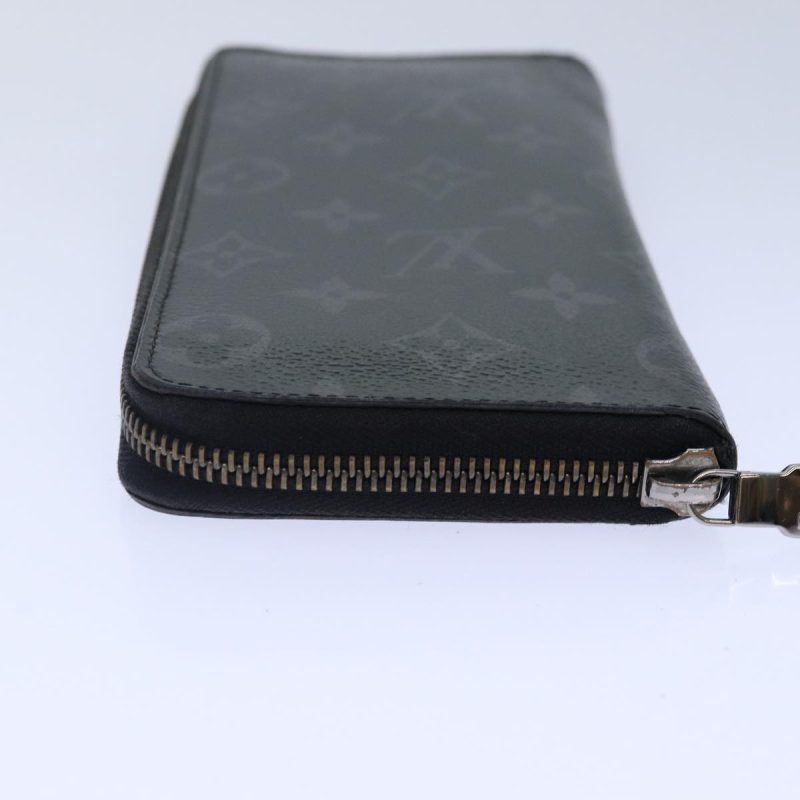 Louis Vuitton Monogram Eclipse Zippy Wallet Vertical Wallet M62295 Auth 89056 - Image 6