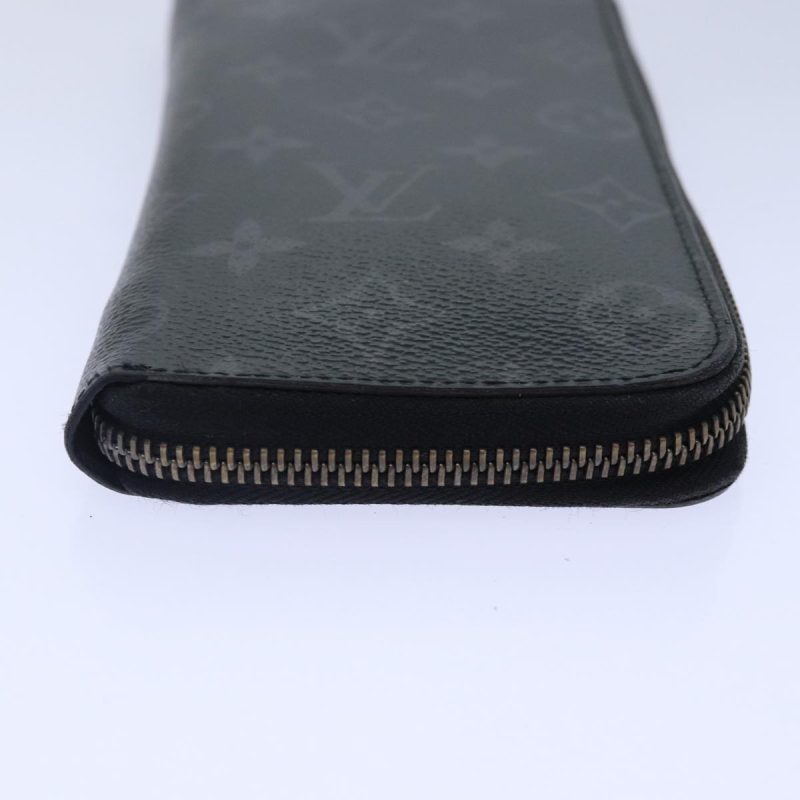 Louis Vuitton Monogram Eclipse Zippy Wallet Vertical Wallet M62295 Auth 89056 - Image 7