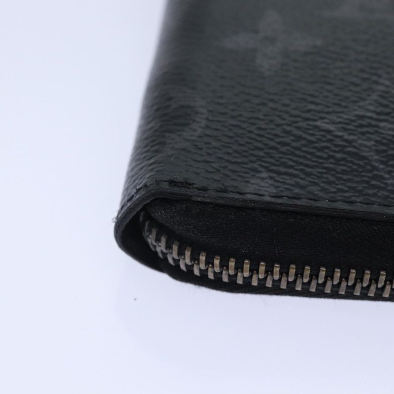 Louis Vuitton Monogram Eclipse Zippy Wallet Vertical Wallet M62295 Auth 89056 - Image 8
