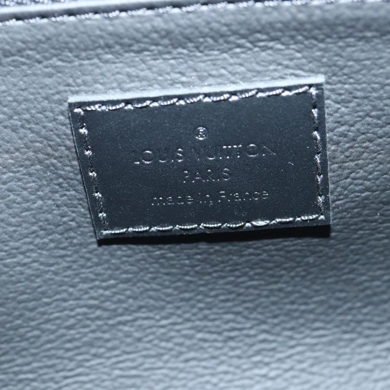 Louis Vuitton Monogram Eclipse Reverse Dopp Kit Bag Turquoise M11482 Auth 89059SA - Image 9
