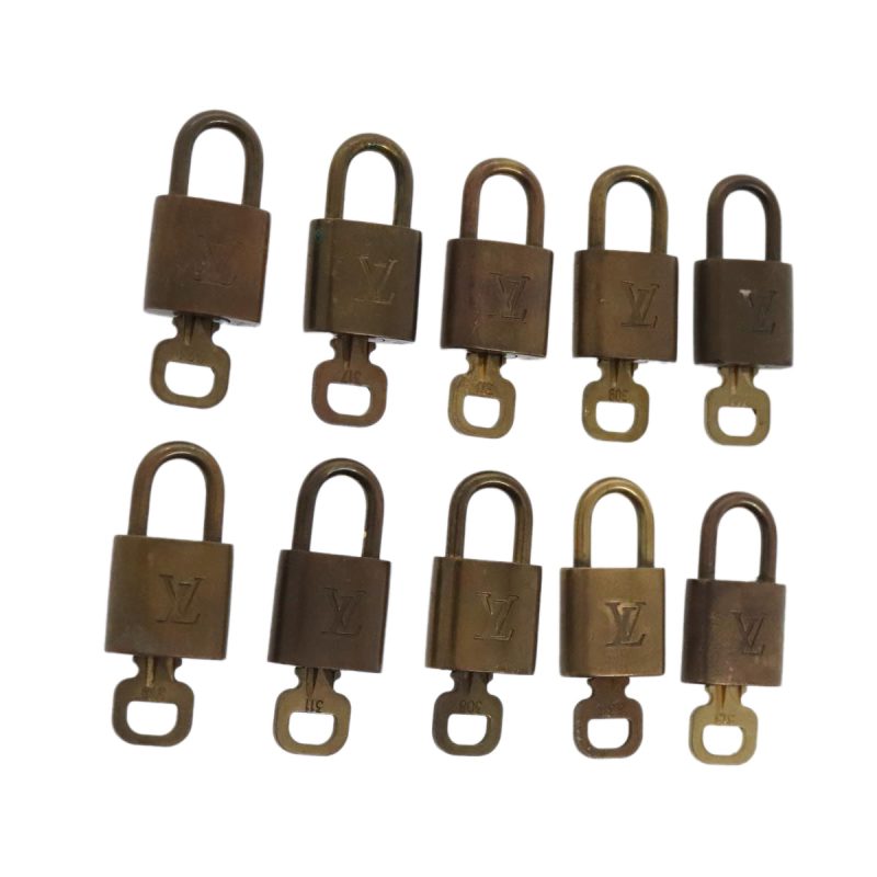 Louis Vuitton Padlock 10set metal Gold Tone  89075