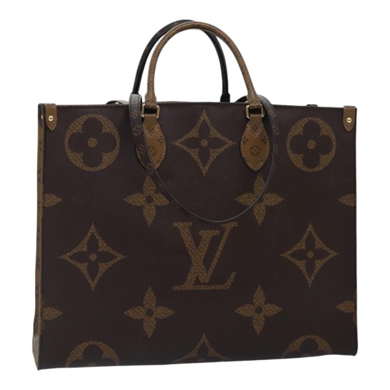 Louis Vuitton Monogram Reverse On-the-go GM Tote Bag M44576  89080A