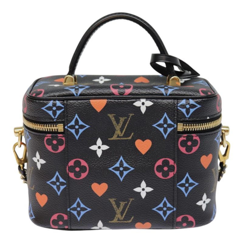 Louis Vuitton Monogram Game On Vanity PM Hand Bag Black M57482  89082S - Image 2