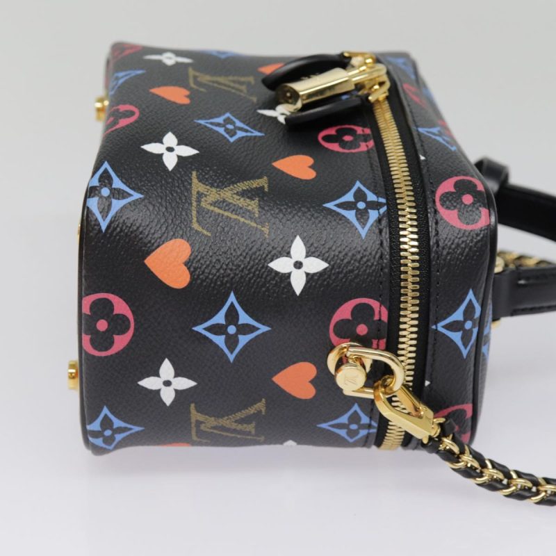 Louis Vuitton Monogram Game On Vanity PM Hand Bag Black M57482  89082S - Image 3