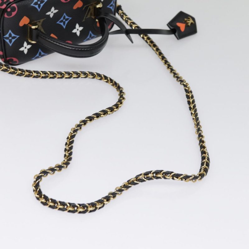 Louis Vuitton Monogram Game On Vanity PM Hand Bag Black M57482  89082S - Image 7
