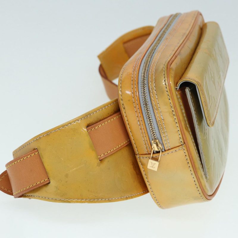 Louis Vuitton Monogram Vernis Fulton Waist bag Gris M91041  89189 - Image 6