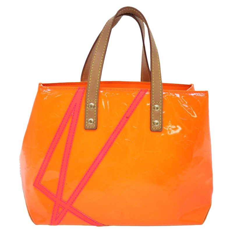 Louis Vuitton Monogram Vernis Fluo Reade PM Hand Bag Red M91903  89191 - Image 2