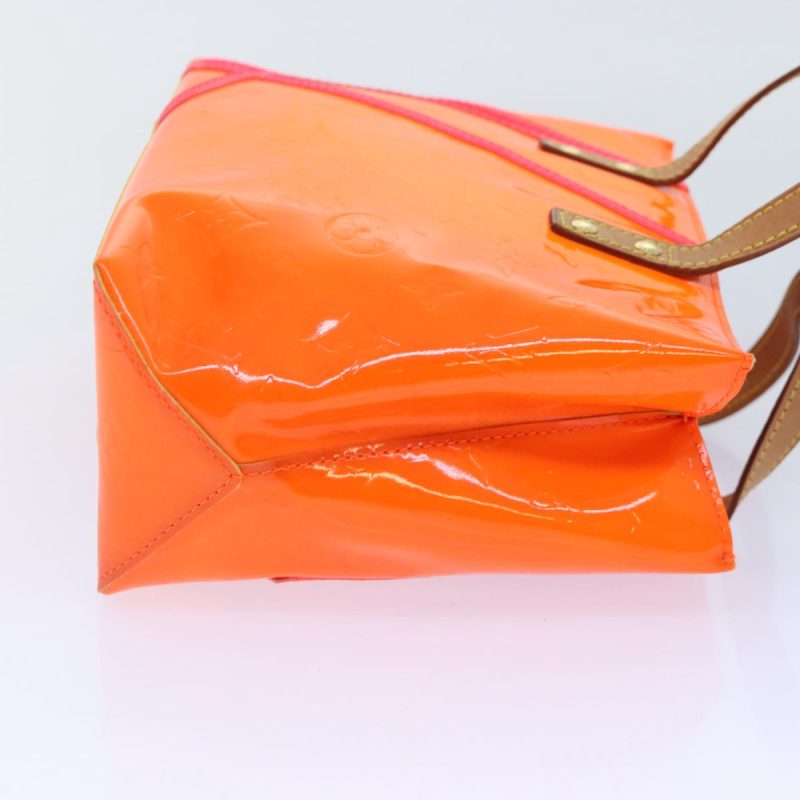 Louis Vuitton Monogram Vernis Fluo Reade PM Hand Bag Red M91903  89191 - Image 3