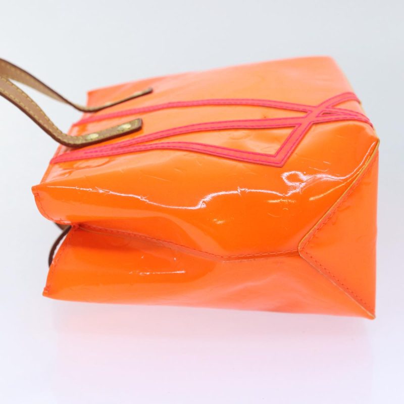 Louis Vuitton Monogram Vernis Fluo Reade PM Hand Bag Red M91903  89191 - Image 4