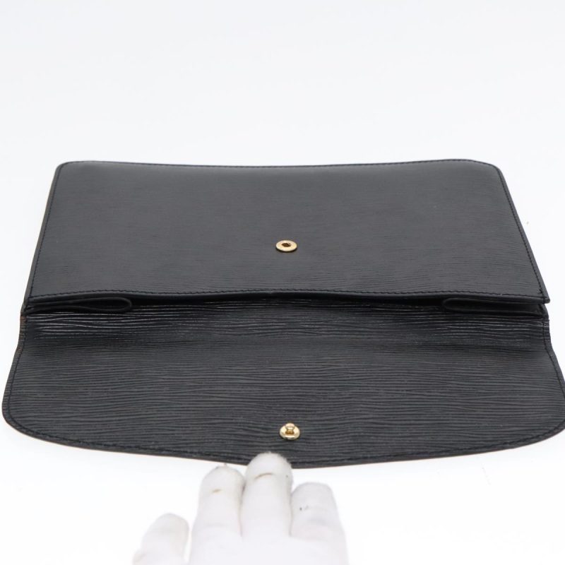 Louis Vuitton Epi Montaigne 27 Clutch Bag Black M52652  89262 - Image 6