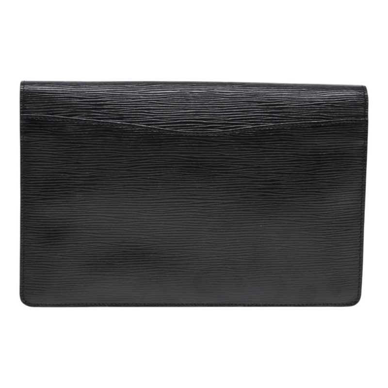 Louis Vuitton Epi Montaigne 27 Clutch Bag Black M52652  89262