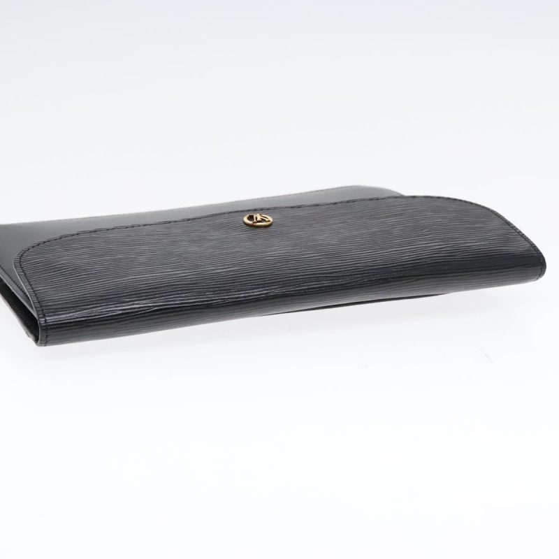 Louis Vuitton Epi Montaigne 27 Clutch Bag Black M52652  89262 - Image 3