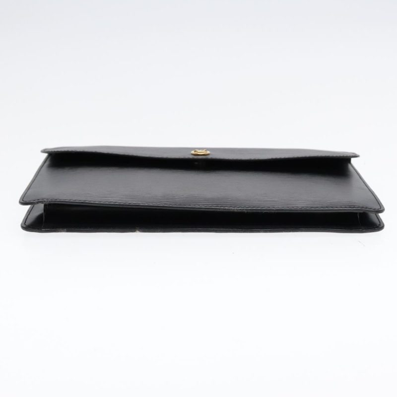 Louis Vuitton Epi Montaigne 27 Clutch Bag Black M52652  89262 - Image 4