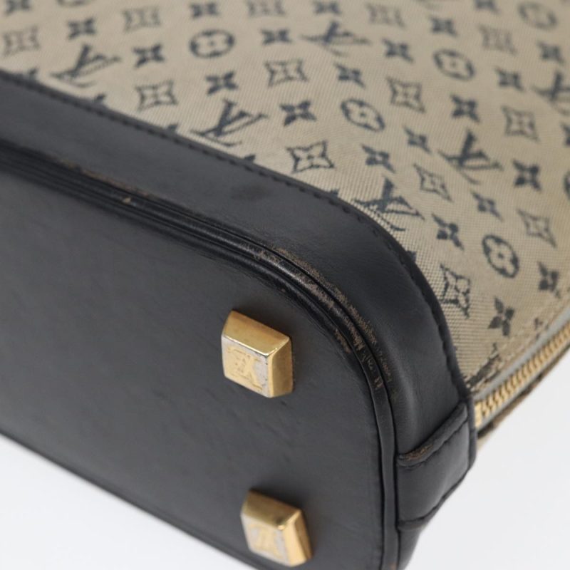 Louis Vuitton Monogram Mini Alma Haut Hand Bag Blue M92202  89330 - Image 9