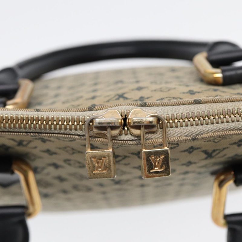 Louis Vuitton Monogram Mini Alma Haut Hand Bag Blue M92202  89330 - Image 10
