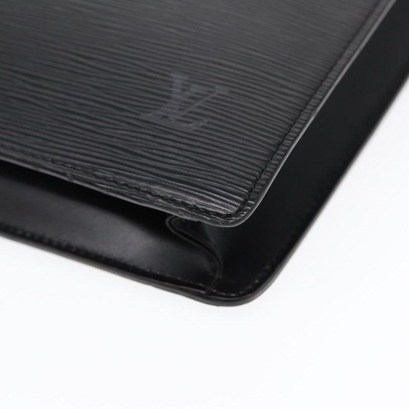 Louis Vuitton Epi Porte Documents Bandouliere Briefcase Black M54462 Auth 89335 - Image 8