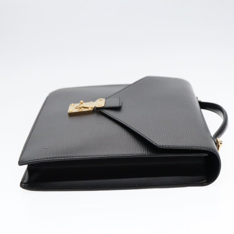 Louis Vuitton Epi Porte Documents Bandouliere Briefcase Black M54462 Auth 89335 - Image 4